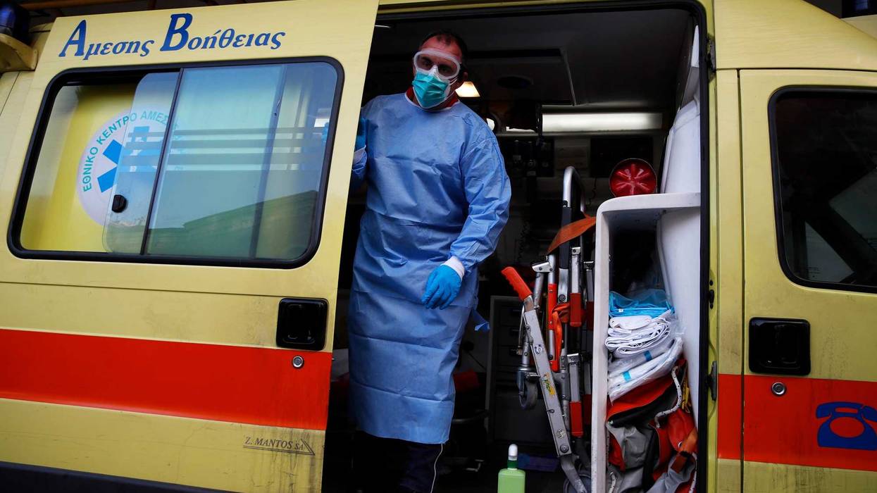 Virus Outbreak Greece Hospitals