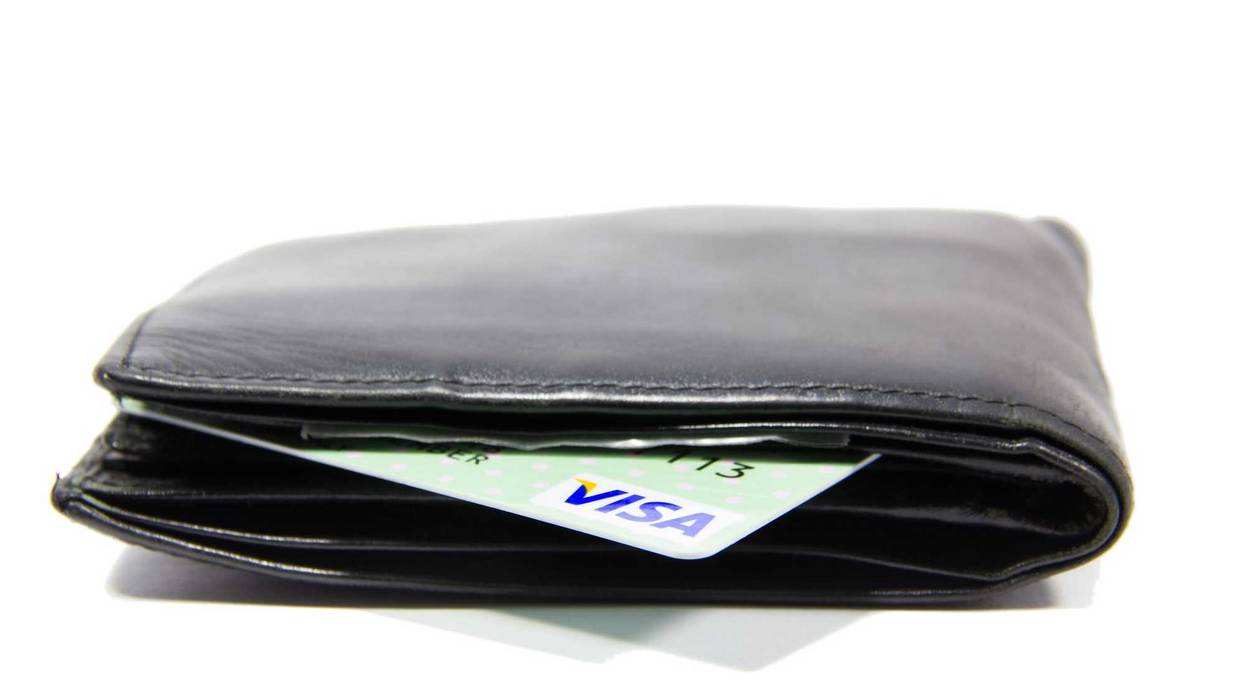 VISA Card in billfold.