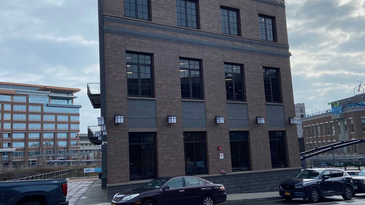 Visit Buffalo's Visitor Center is anchoring the Chandlery Building.