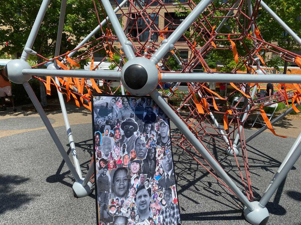 Visual Black Justice installation