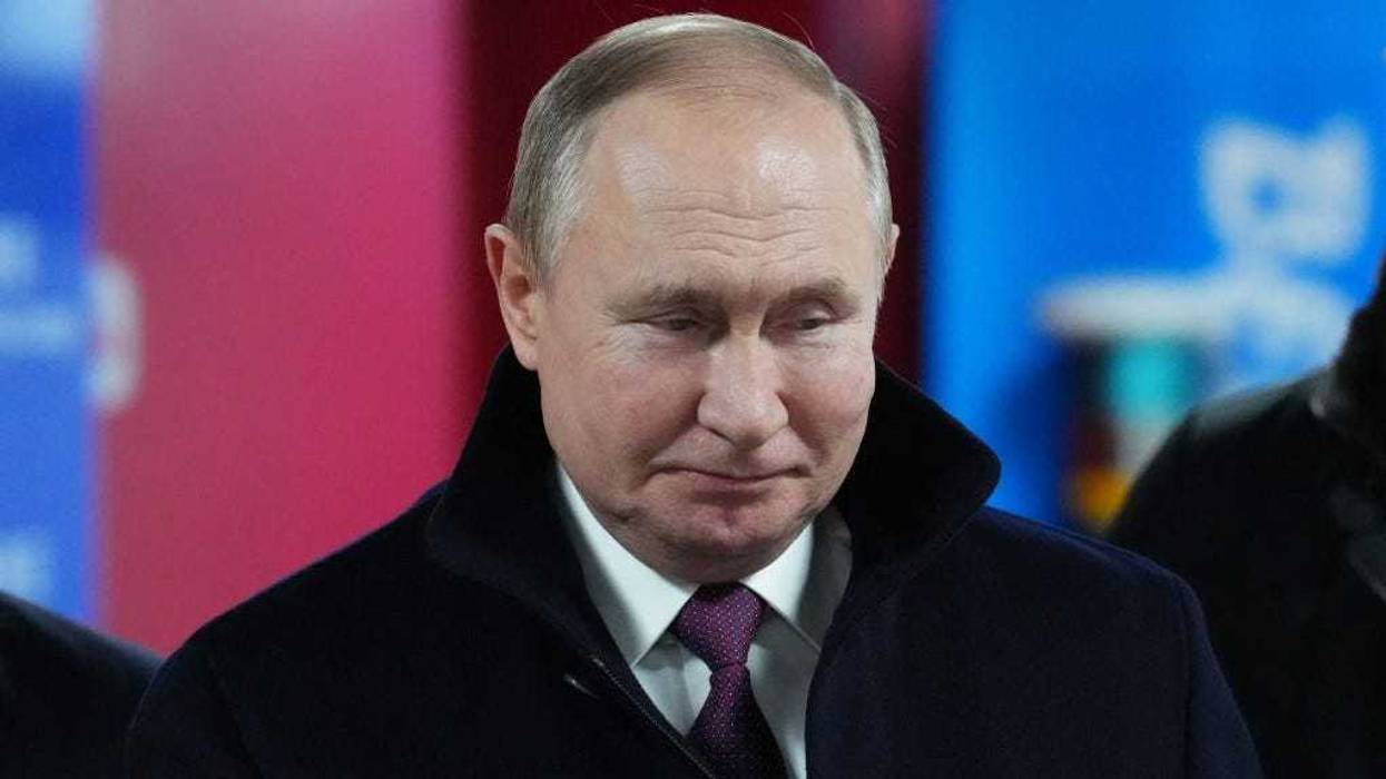 Vladimir Putin, President of Russia arrives during the Opening Ceremony of the Beijing 2022 Winter Olympics at the Beijing National Stadium on February 04, 2022 in Beijing, China.