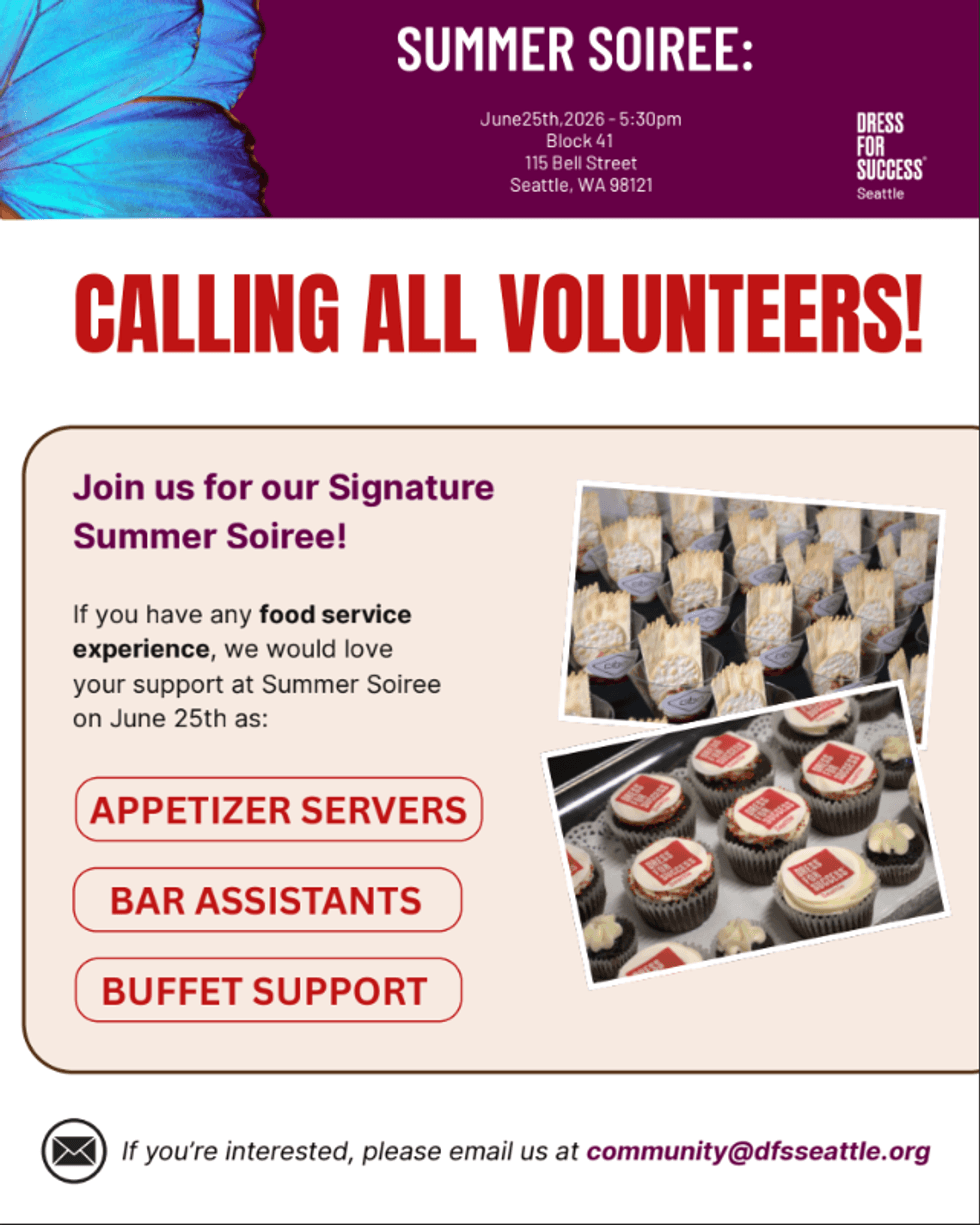 Volunteer at Dress for Success Seattle - Summer Soiree at Block 41