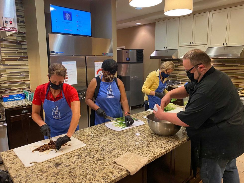 Volunteer opportunities include making meals for families staying at the homes in four of the charity
