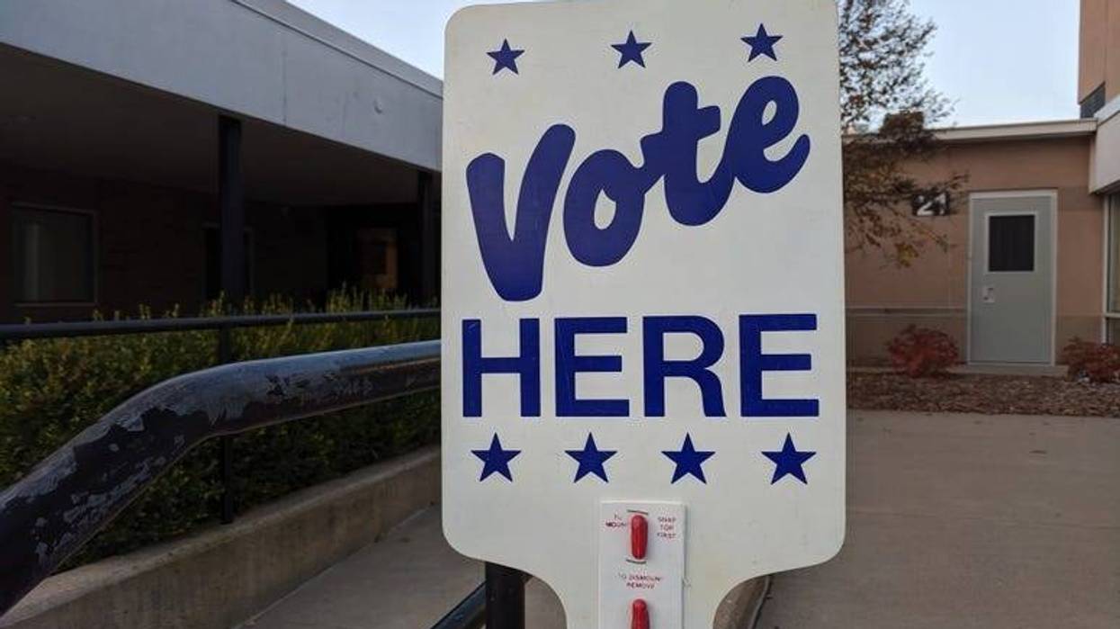 vote here sign