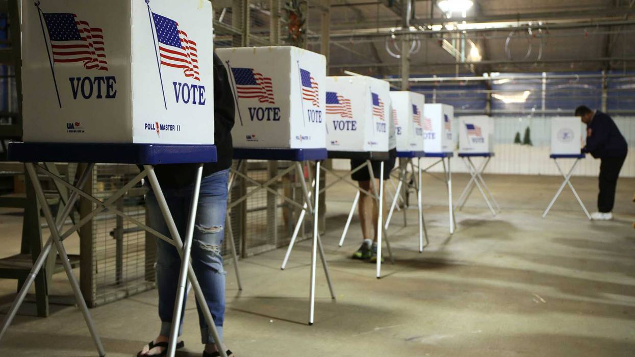 Voters cast their ballot in Illinois in 2016.