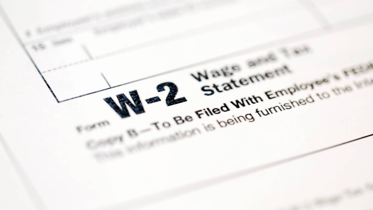 W-2 tax form