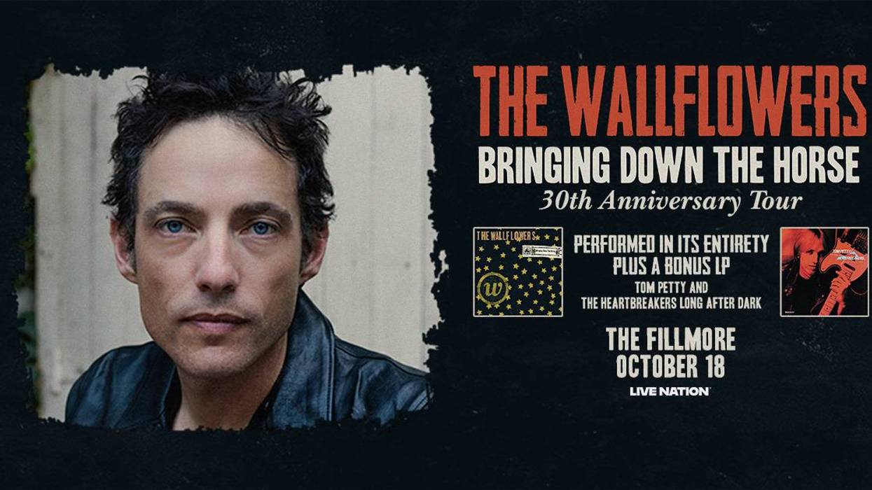 Wallflowers "Bringing Down The Horse" 30th Anniv. Tour poster. Jakob Dylan. Fillmore, Oct 18.