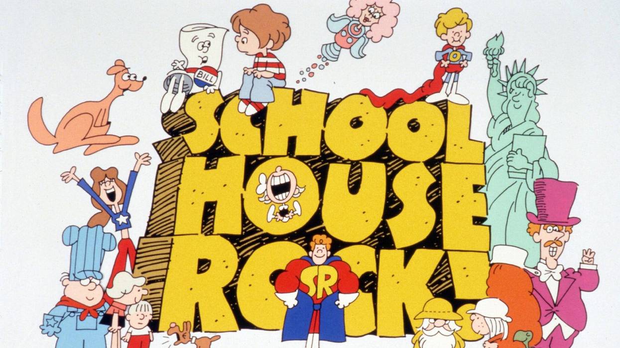 Walt Disney Television via Getty Images's SCHOOLHOUSE ROCK! - 1979, Tracking #15211, 45312A, On Saturday mornings, the three-minute long Emmy Award-winning musical vignettes of "Schoolhouse Rock!" (1972-85) educated children about math, grammar, science, history and finance. Tom Yohe and George Newall were the original creative forces of the series.