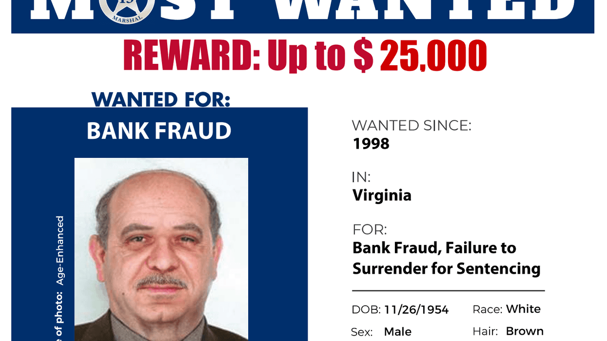 Wanted poster for John Ruffo