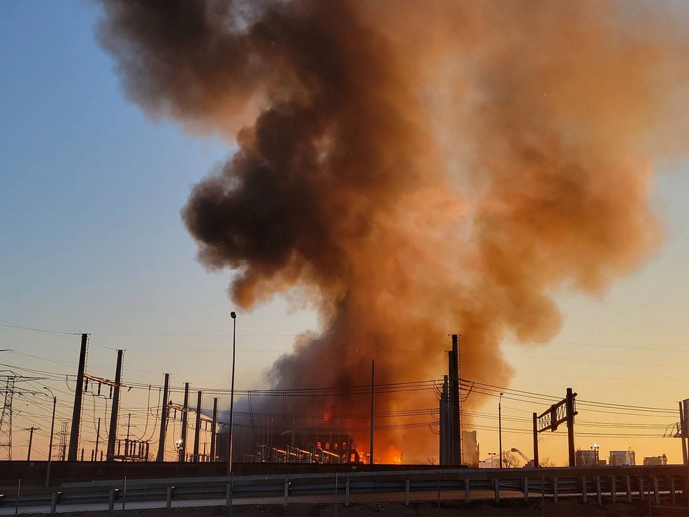 warehouse fire