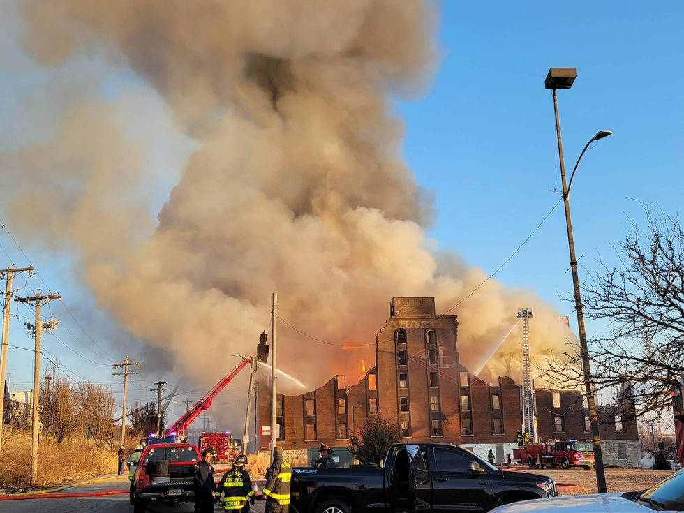warehouse fire