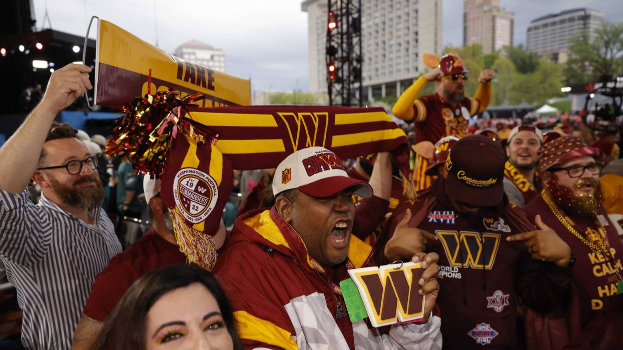Washington Commanders fans at the 2023 NFL Draft.