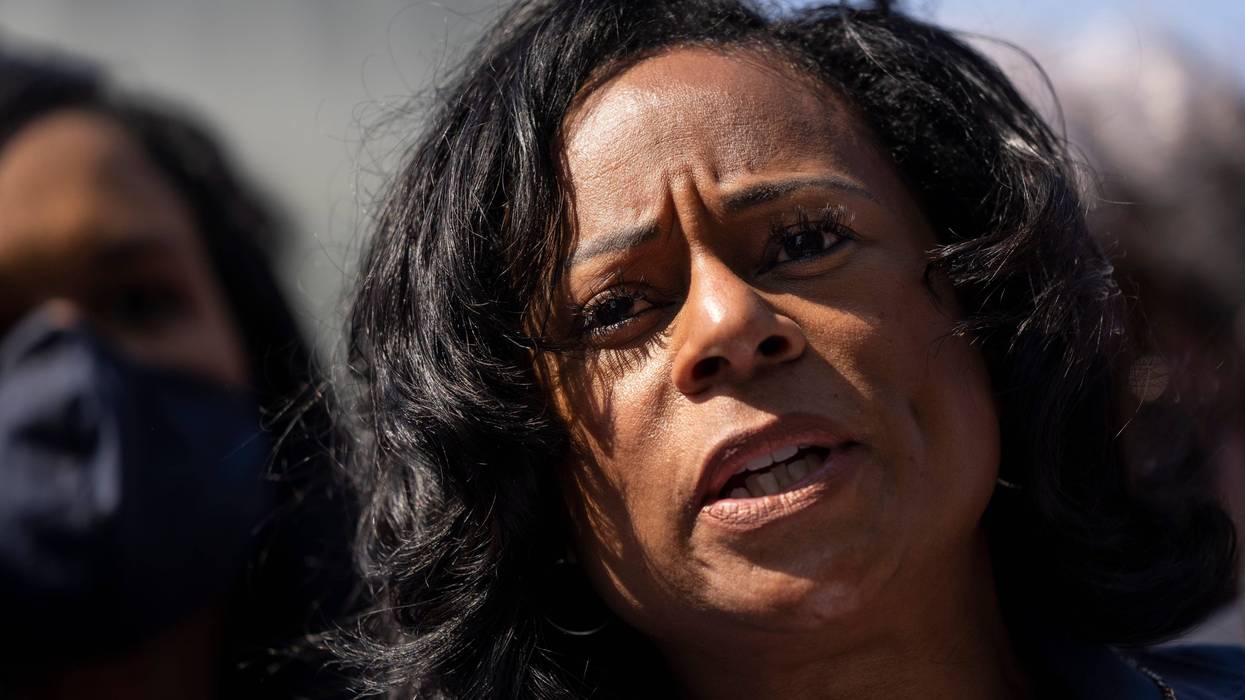 WASHINGTON, DC - AUGUST 06: Texas Legislative Black Caucus (TxLBC) Chair Rep. Nicole Collier (D-District 95), joined by fellow Democratic Texas state representatives, speaks during a news conference about voting rights outside the U.S. Capitol on August 6, 2021 in Washington, DC. Texas Governor Greg Abbott has called for another special session of the State Legislature, putting new pressure on Democratic members to return to Texas from the nations Capitol. (Photo by Drew Angerer/Getty Images)