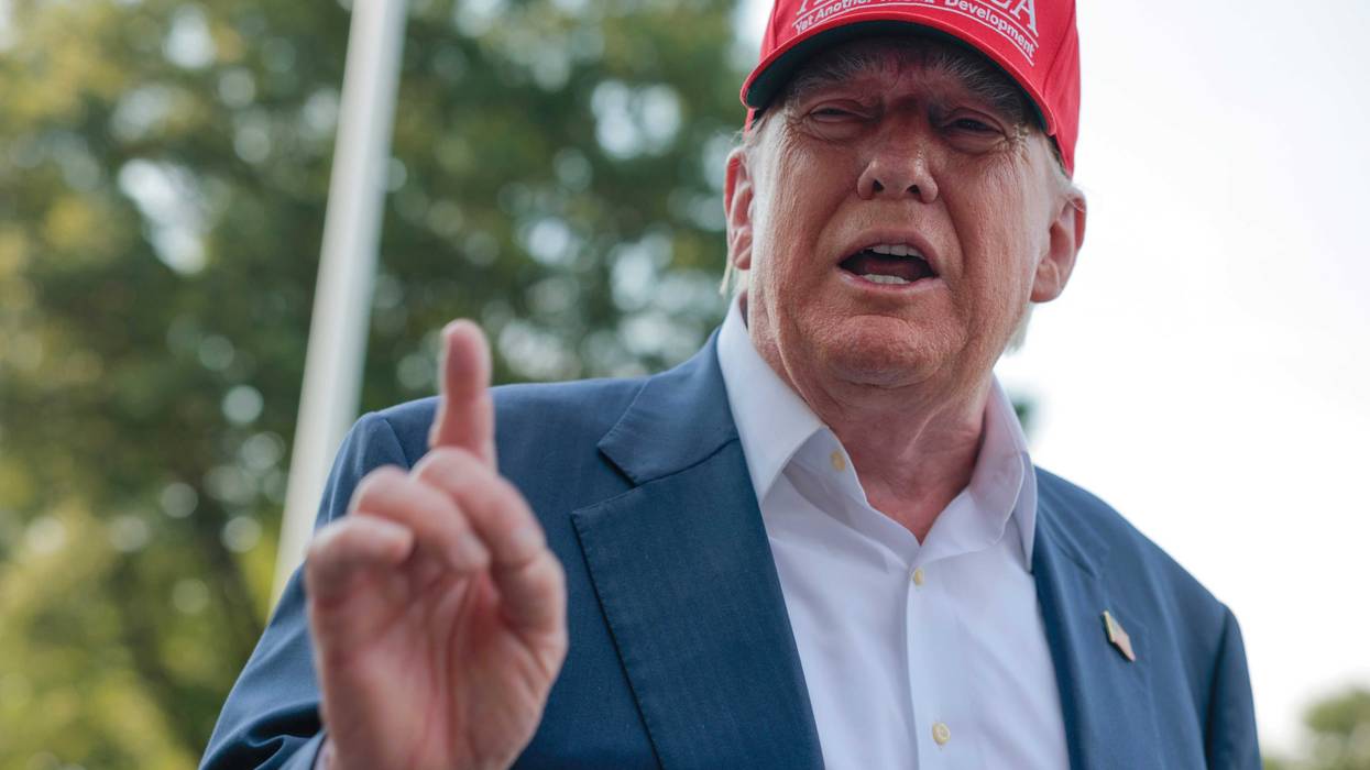 WASHINGTON, DC - JULY 01: U.S. President Donald Trump speaks to reporters on the South Lawn before boarding Marine One and departing the White House on July 01, 2025 in Washington, DC. Trump is traveling to Ochopee, Florida to visit a newly built immigration detention center in the Florida Everglades dubbed "Alligator Alcatraz." (Photo by Anna Moneymaker/Getty Images)