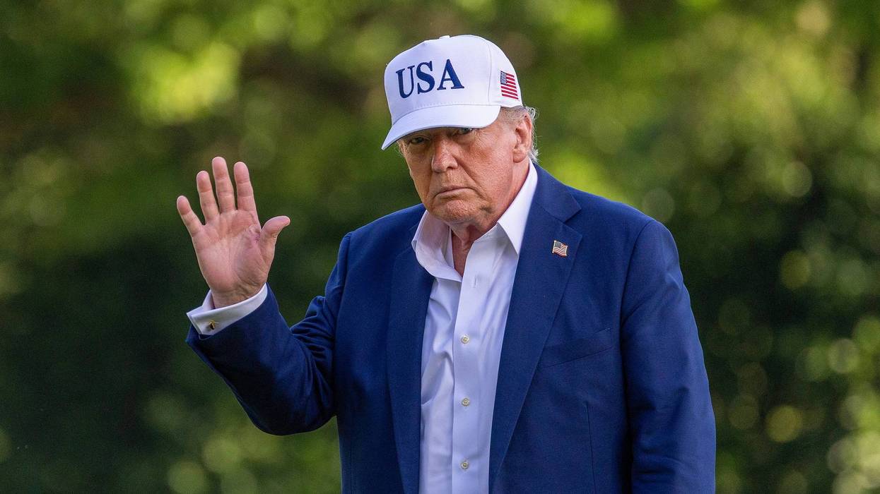 WASHINGTON, DC - JULY 06: U.S. President Donald Trump walks on the south lawn of the White House on July 06, 2025 in Washington, DC. President Trump is returning from a 4th of July weekend in Bedminster. (Photo by Tasos Katopodis/Getty Images)
