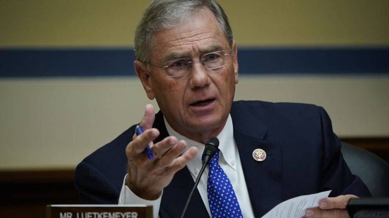 WASHINGTON, DC - OCTOBER 02: Rep. Blaine Luetkemeyer (R-MO) speaks as Secretary of Health and Human Services Alex Azar testifies before the House Select Subcommittee on the Coronavirus Crisis, on Capitol Hill on October 2, 2020 in Washington, DC.