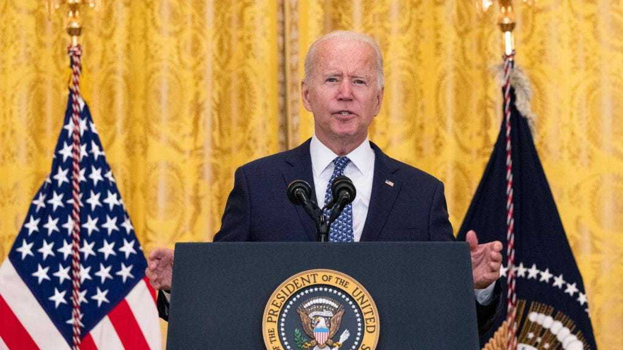 WASHINGTON, DC - SEPTEMBER 08: U.S. President Joe Biden speaks on workers rights and labor unions in the East Room at the White House on September 08, 2021 in Washington, DC. Biden spoke on the need to protect workers rights and the middle class