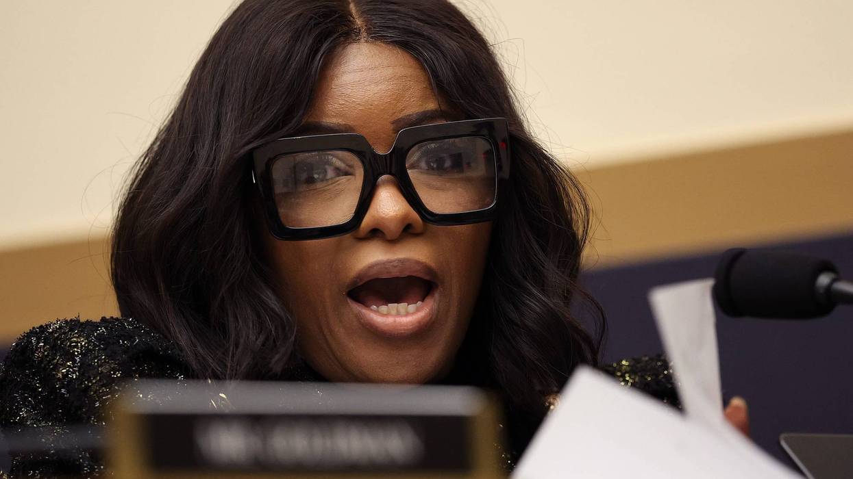 WASHINGTON, DC - SEPTEMBER 17: U.S. Rep. Jasmine Crockett (D-TX) speaks during a House Judiciary Committee hearing with Federal Bureau of Investigation Director Kash Patel in the Rayburn House Office Building on September 17, 2025 in Washington, DC. Patel is facing questions from lawmakers for the second straight day following a contentious hearing before the Senate Judiciary Committee where he was criticized for his handling of investigations into the assassination of political activist Charlie Kirk and the case related to convicted sex offender Jeffrey Epstein. (Photo by Win McNamee/Getty Images)
