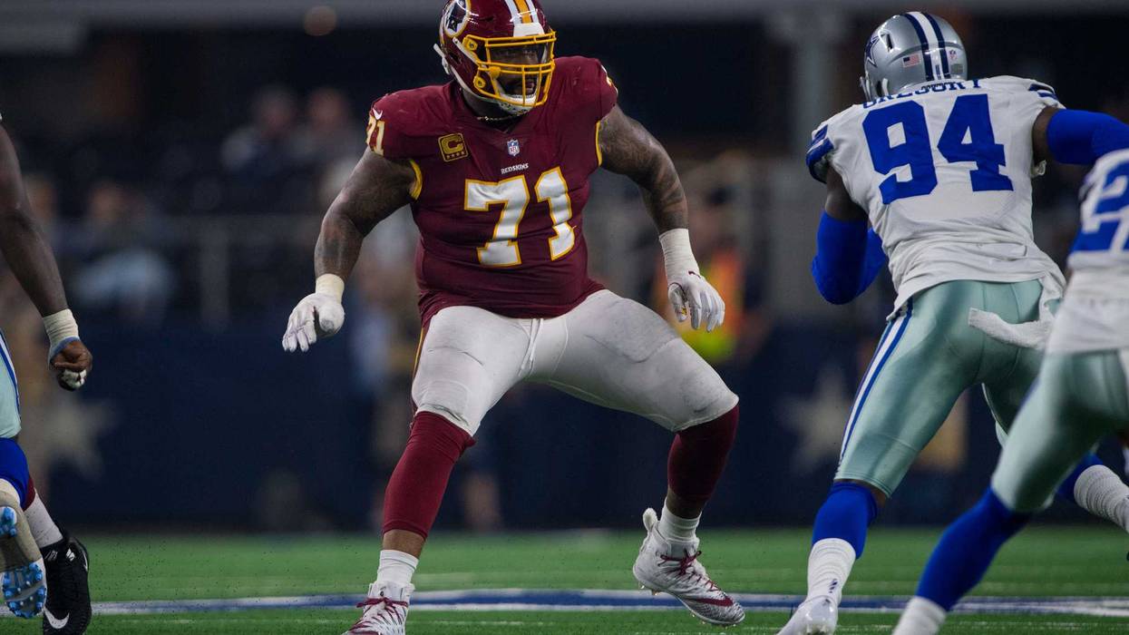 Washington Redskins offensive tackle Trent Williams and Dallas Cowboys.