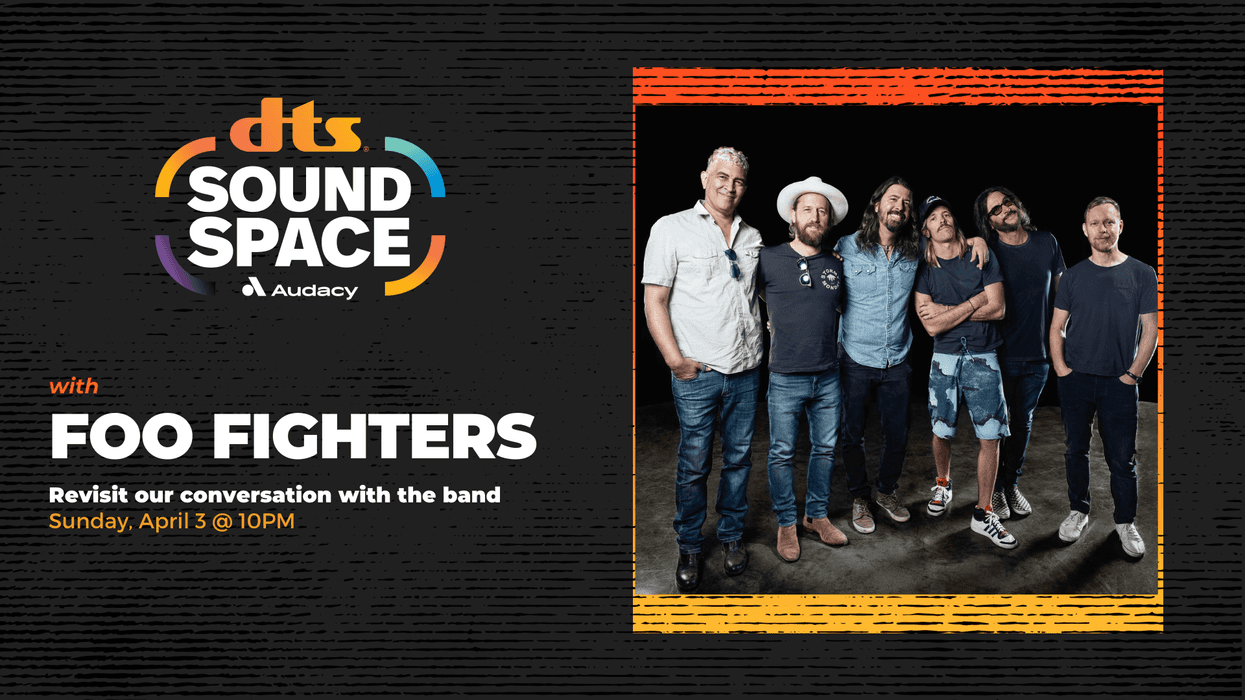 Watch Foo Fighters in a special DTS Sound Space chat and performance