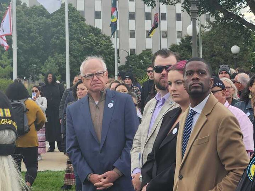 Watching the flags go up