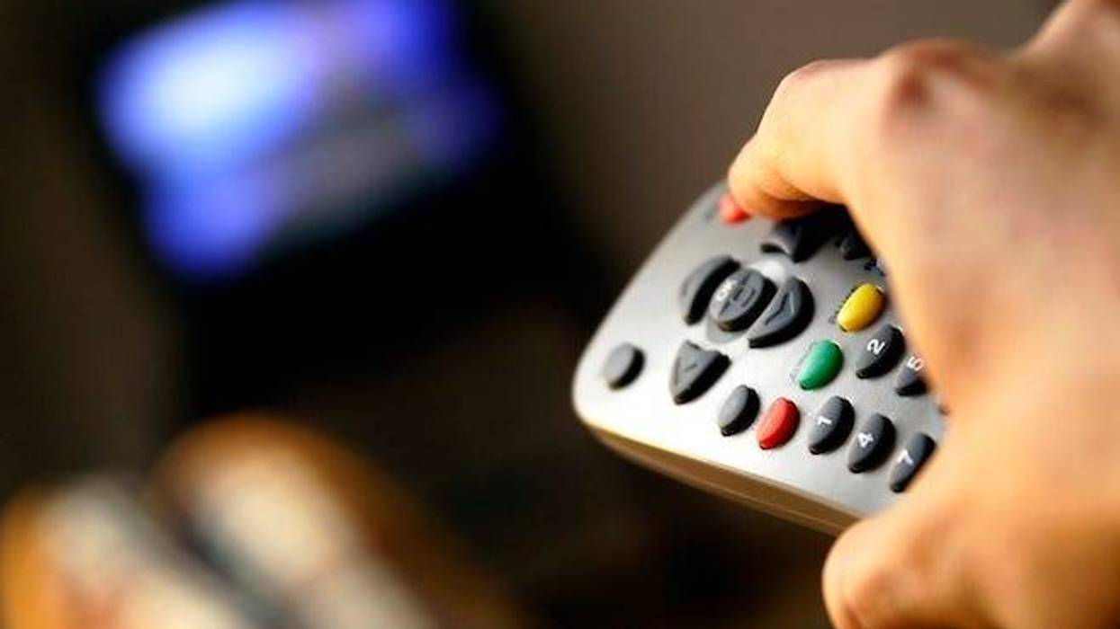 Watching TV, Remote, Man