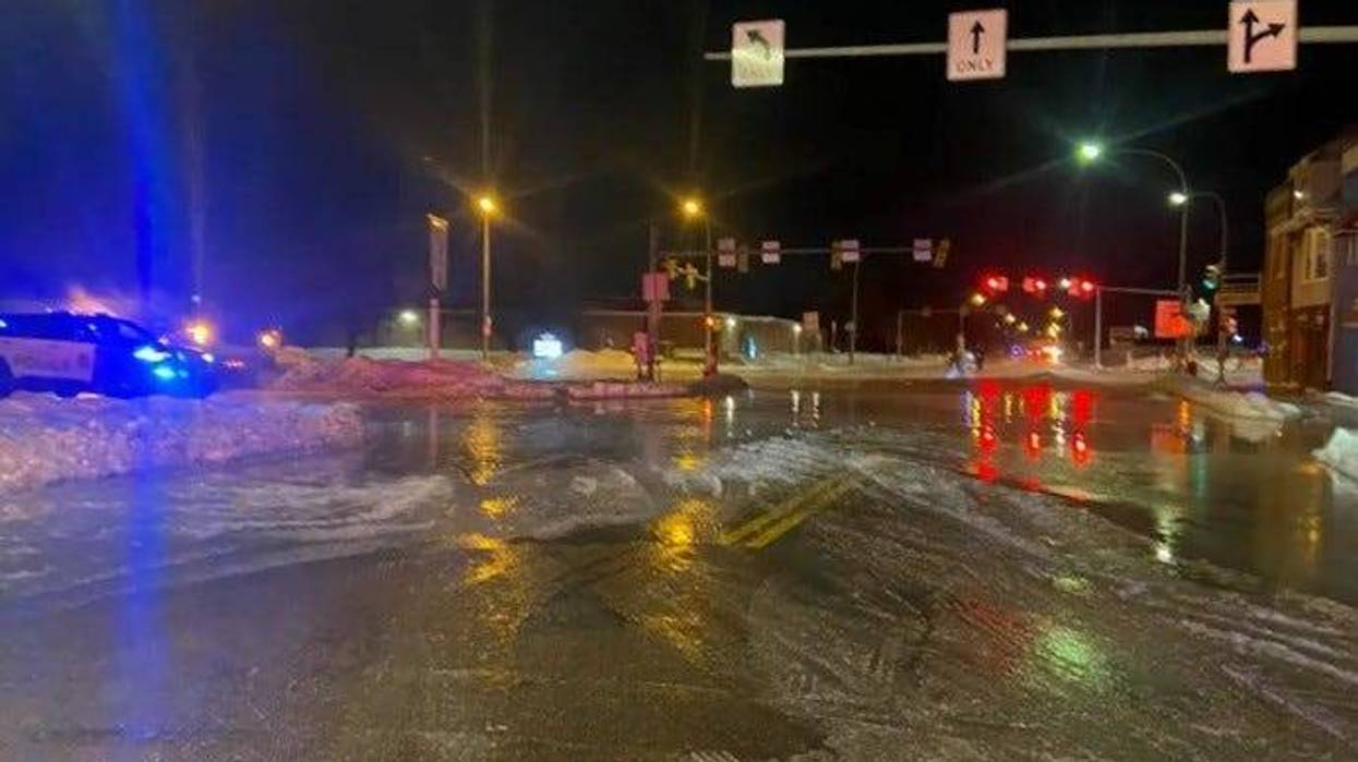 Water main break
