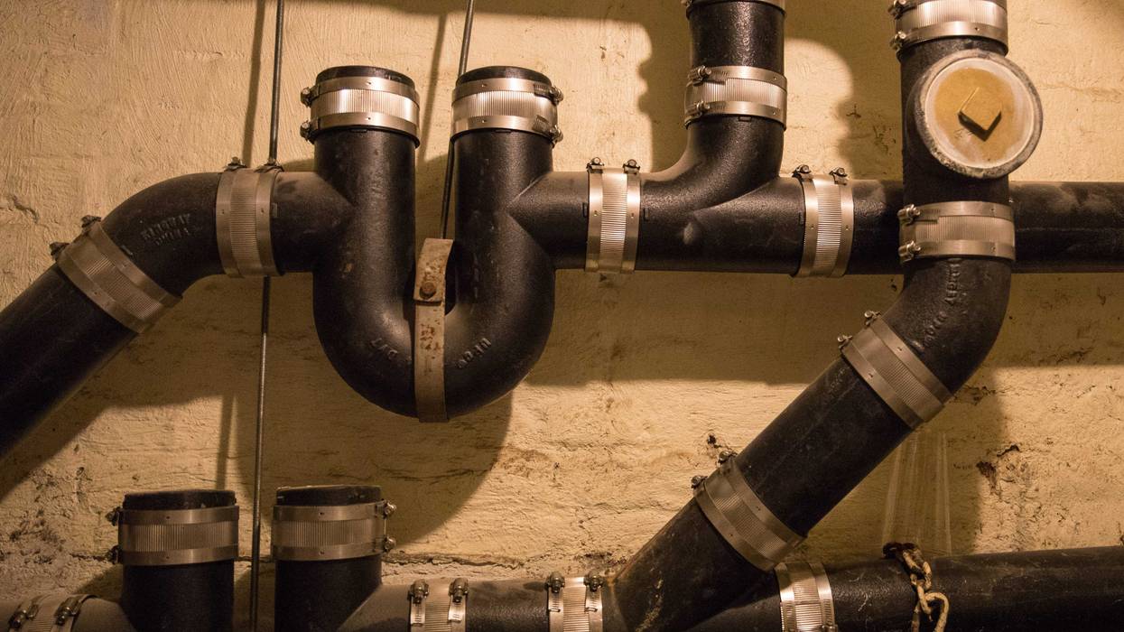 Water pipes in Brooklyn home