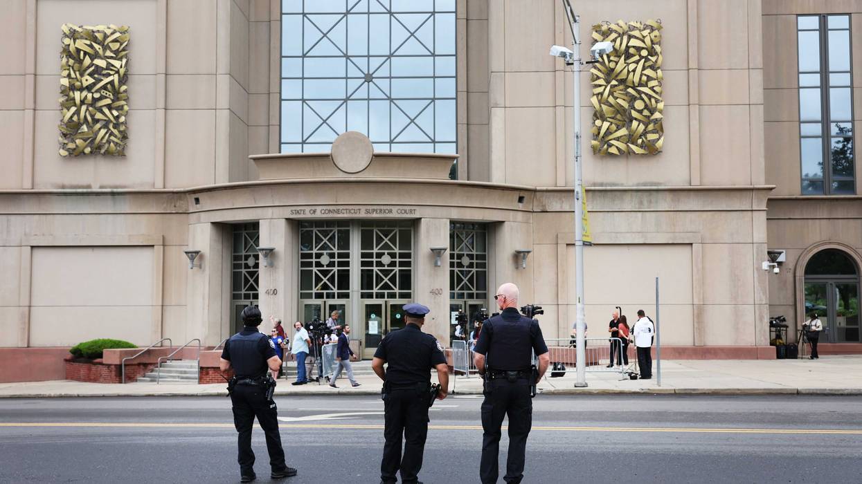 Waterbury Superior Court, site of the Connecticut civil damages trial against conspiracy theorist Alex Jones, 9/13/22