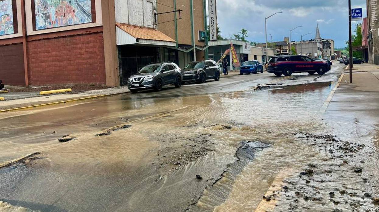 Water main break affecting traffic in McKeesport