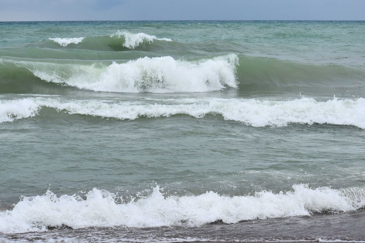 Waves on Lake Michigan