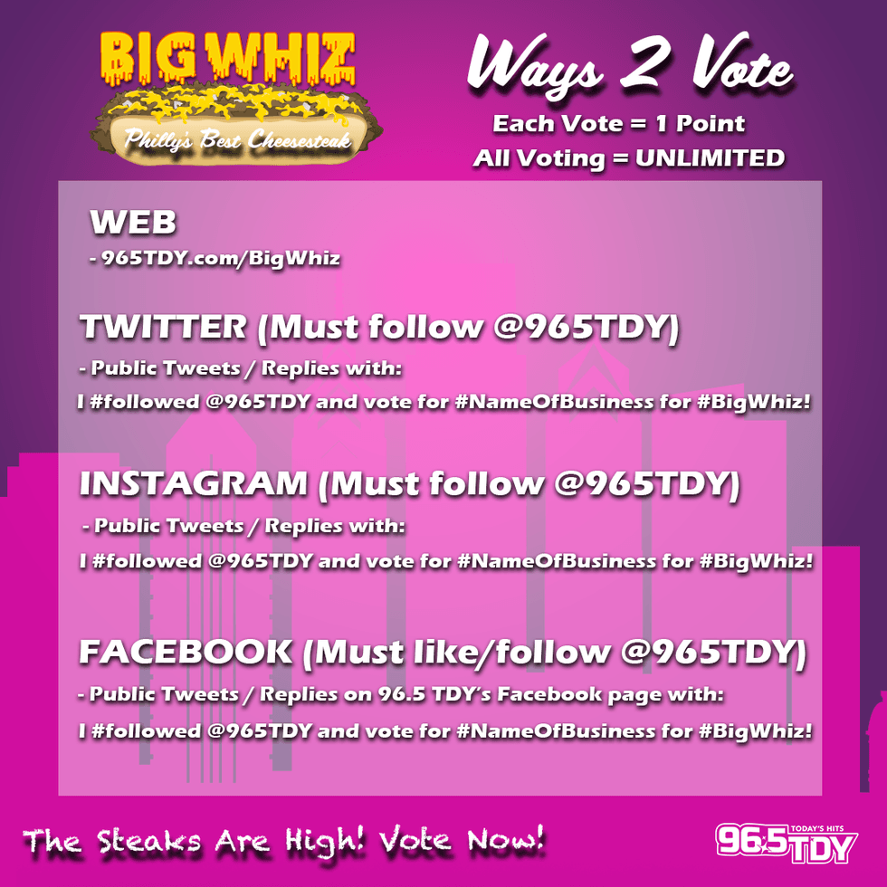 Ways 2 Vote for 96.5 TDY
