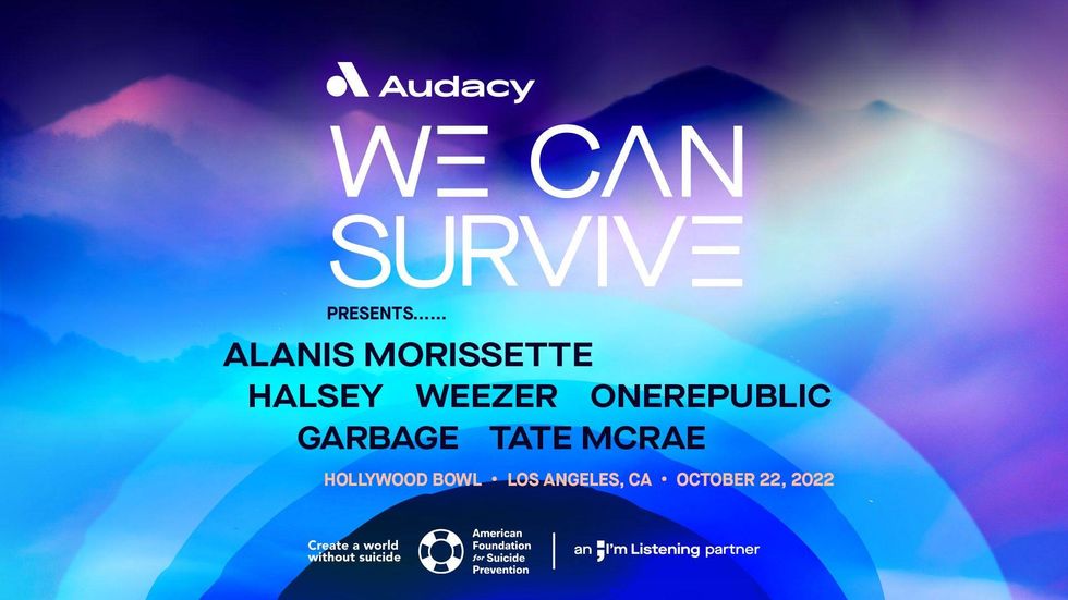 Audacy's 'We Can Survive' 2022 with Alanis Morrisette, Halsey, Weezer, OneRepublic, Garbage and Tate McRae
