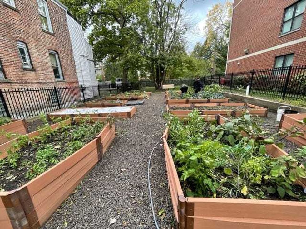 "We have individual planters. We have strawberries, cherries, kale, peppers, tomatoes, bird baths, a composting pile. We try to incorporate programming here too," said Zavala, who said it