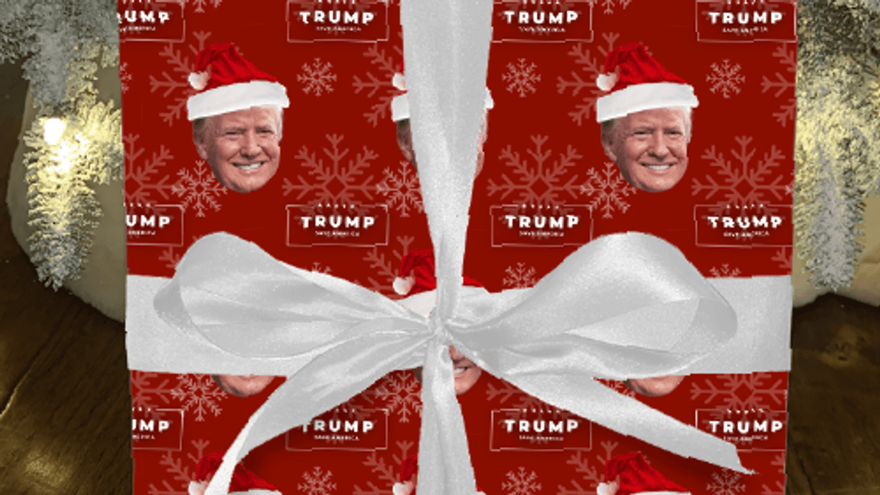 "We haven’t released this to the general public yet, so for today ONLY you can get our iconic Trump Gift Wrapping Paper before ANYONE ELSE," reads a Nov. 1, 2021 email to supporters.