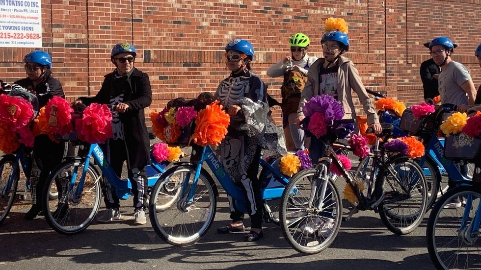 "We paired up with the Mexican Cultural Center and Indigo bikes to raise awareness about exercise biking and safe riding on a bike. And we are getting dressed up a little bit," she said.