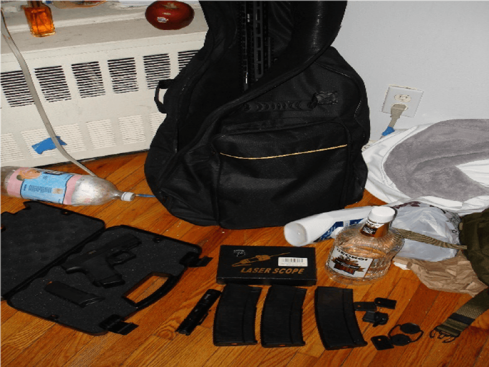 Weapons recovered from Fisher