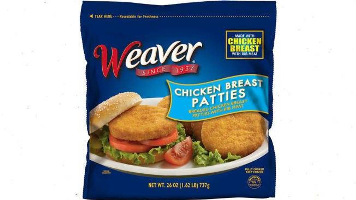 Weaver chicken breast patties