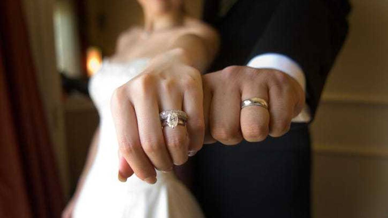 wedding bride and groom