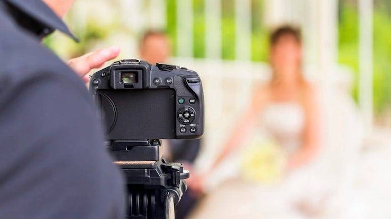 Wedding Photographer, Bride, Groom, Blurry, Wedding