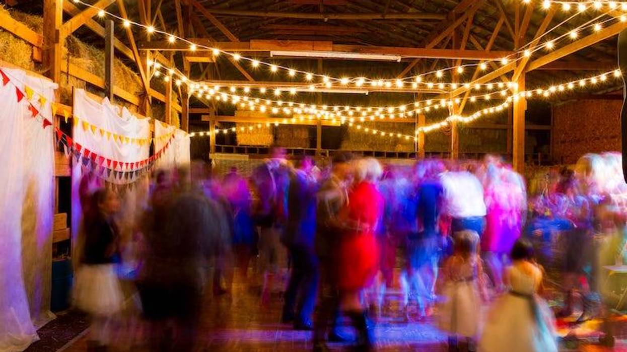 Wedding reception dance floor