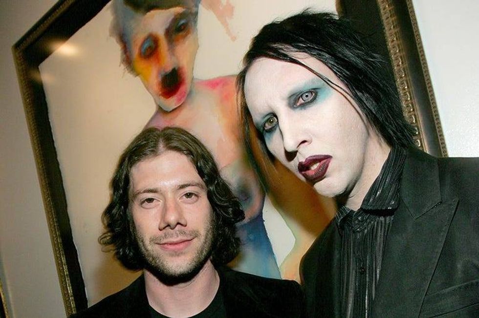 Wes Borland and Marilyn Manson