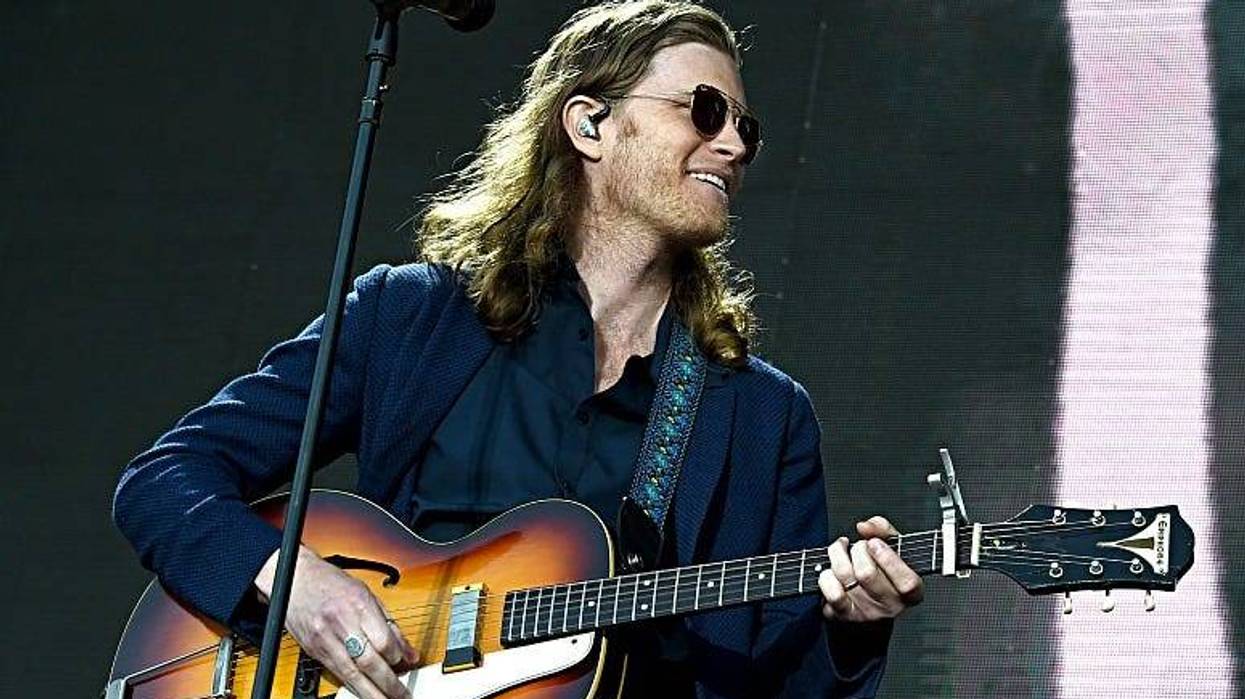 Wesley Schultz of The Lumineers performs onstage at KROQ Weenie Roast