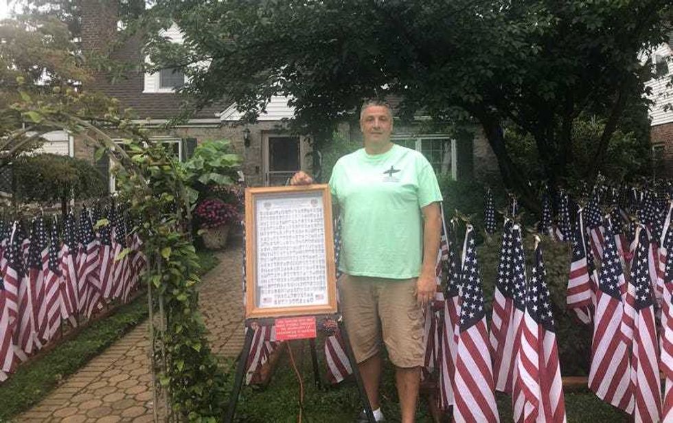 West Hempstead 9/11 flags