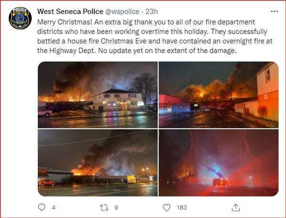 West Seneca Police tweet