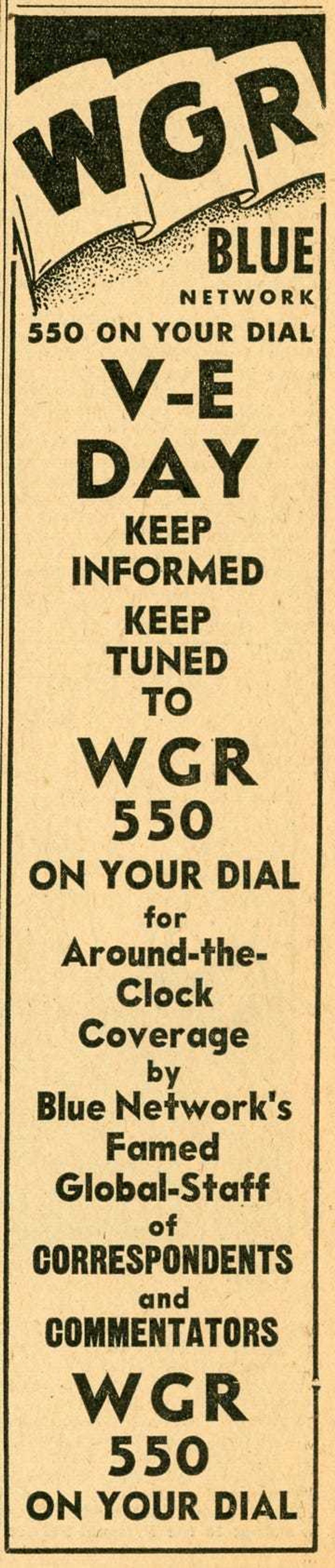 WGR coverage of V-E Day