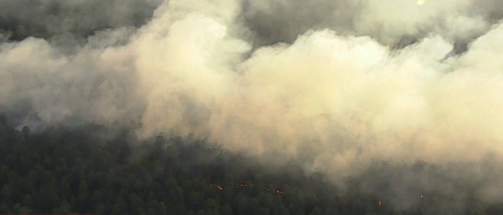 Wharton State Forest fire