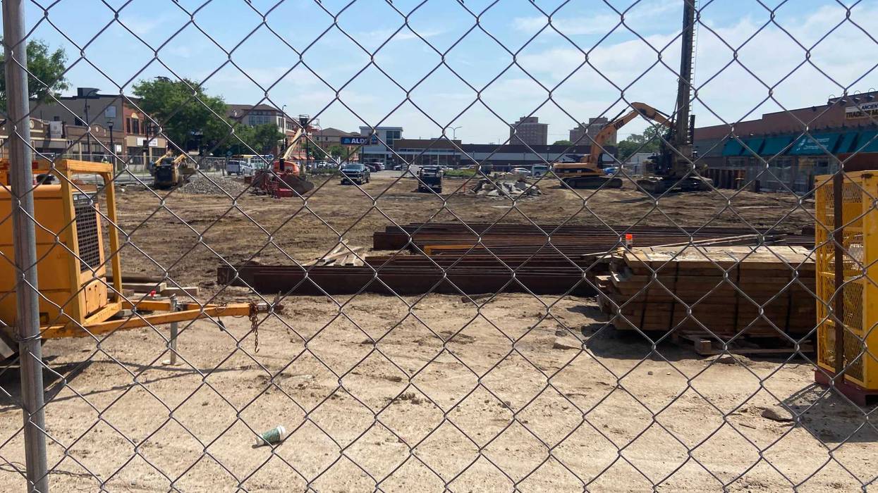 What used to be parking for some small south Minneapolis businesses is now a construction site.