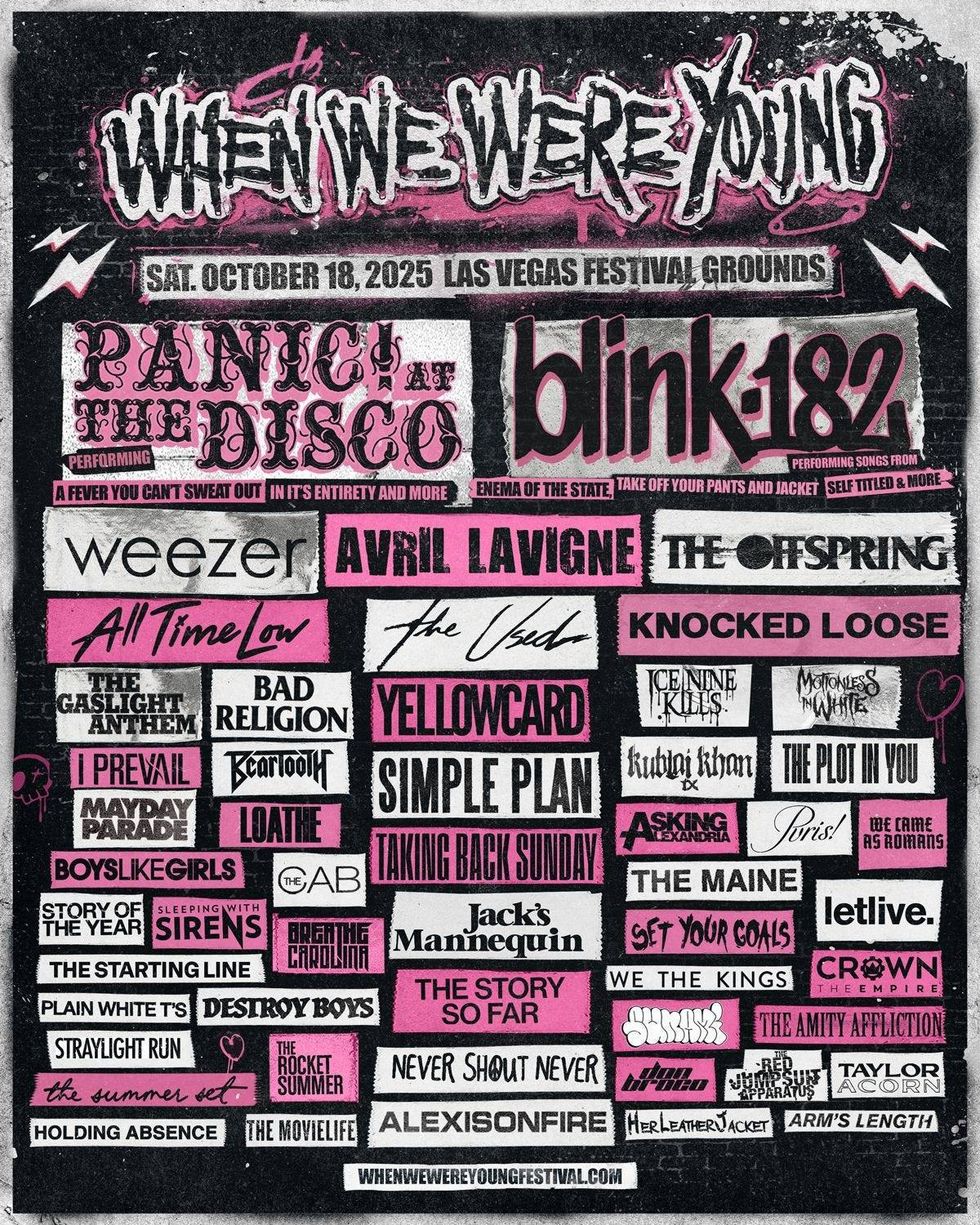 When We Were Young 2025 lineup graphic
