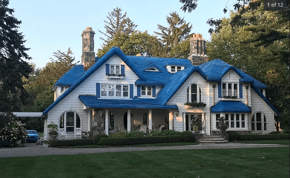 Whether you call it the Hansel and Gretel House, the Blue Jay House or the Smurf House, the newest home to hit the market in West Bloomfield is sure to turn heads — and we